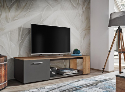 Luxus TV-Ständer Wohnzimmer Holz Kommode Designer Sideboard Wohnwand Neu
